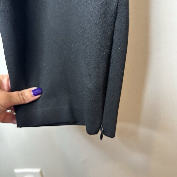 Talbots Pants Womens 24W Black Ponte Skinny Pull‎ On Mid Rise Stretch Straight - Picture 5 of 12